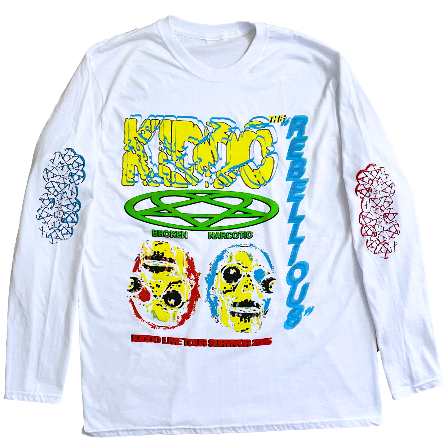 White Broken Narcotic LongSleeve