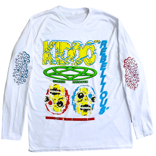 White Broken Narcotic LongSleeve